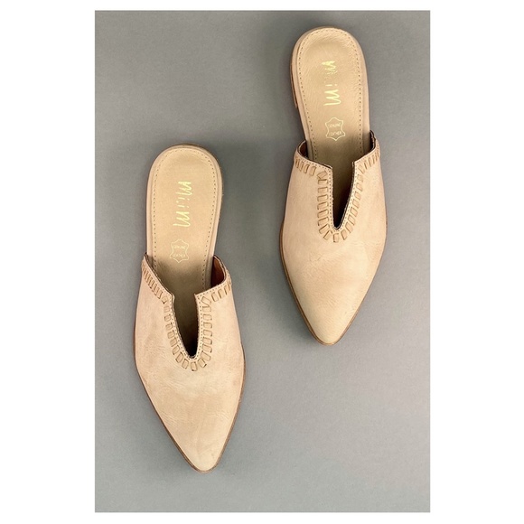 Mi.iM Shoes - Mi.iM "Sophia" V-Cut Pointed Mule -- Rose
